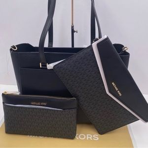 Michael Kors Maisie Large Pebbled Leather 3-in-1 Tote Bag